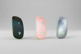 Black USB Rechargeable RGB LED Wireless Mouse