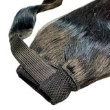 Jet Black 100% Human Hair Ponytail Extension