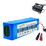 Blue 48V 90Ah Lithium-Ion Battery Pack with Charger