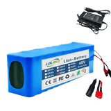 Blue 48V 90Ah Lithium-Ion Battery Pack with Charger