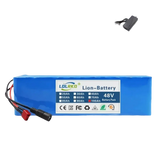 Blue 48V 90Ah Lithium-Ion Battery Pack with Charger