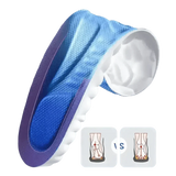 Blue and White Sports Insoles Breathable Shock Absorption, mens sports insoles
