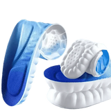 Blue and White Sports Insoles Breathable Shock Absorption, mens sports insoles