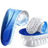 Blue and White Sports Insoles Breathable Shock Absorption, mens sports insoles