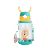 Blue Dinosaur Antler Kids Water Sippy Cup for Kids Creative Cartoon