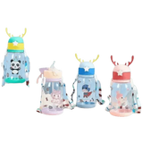 Blue Dinosaur Antler Kids Water Sippy Cup for Kids Creative Cartoon