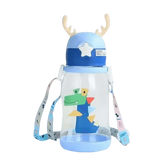 Blue Dinosaur Antler Kids Water Sippy Cup for Kids Creative Cartoon