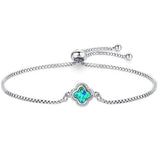 Blue Opal Adjustable Bolo Charm Bracelets