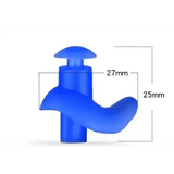 Blue Silicone Water Sports Earplugs Hypoallergenic