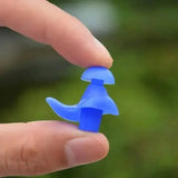 Blue Silicone Water Sports Earplugs Hypoallergenic