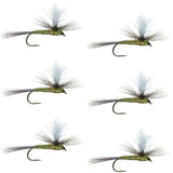 Blue Wing Olive BWO Parachute Dry Fly - 6 Flies Size 20