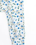 Blueberry Bamboo Zipper Footie