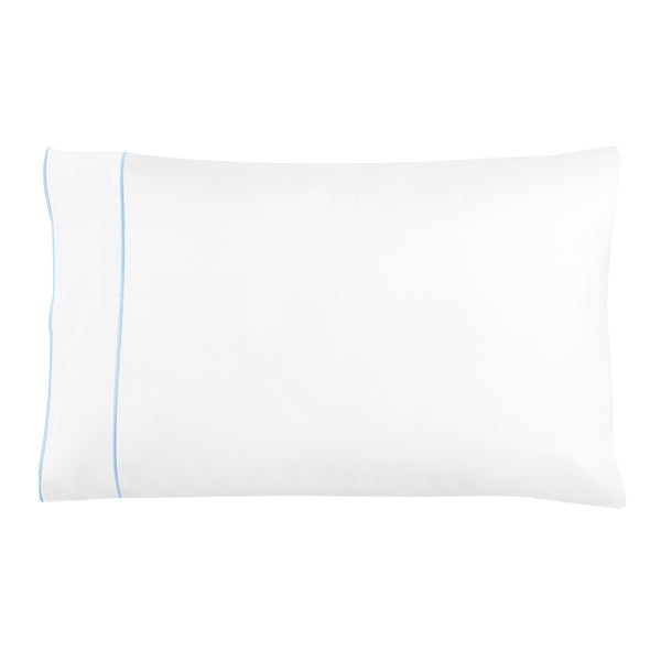 600 Thread Count Framed Sateen Embroidered Cotton Pillowcase Pair