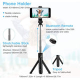 Bluetooth Selfie Stick Tripod