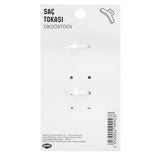Eklips 2-Piece Small Rectangular Hair Claw Clips - Black & Brown
