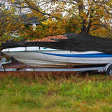 Boat Cover 210D Waterproof Dustproof Trailerable Boat Protector