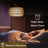 Boho Design Arc Floor Lamp for Valentine's Nights with Dimmable Color LED Bulb, Remote App Control