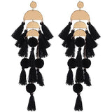 Boho Long Tassel Fringe Earrings