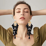 Boho Long Tassel Fringe Earrings