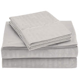 4-Piece Set: Super-Soft 1600 Series Bamboo Embossed Bed Sheet