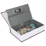 Book Safe with 3-Digit Combination Lock Storage Box
