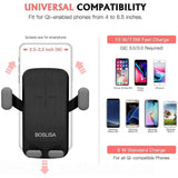 Boslisa Qi Gravity Wireless Car Charger Mount