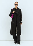 Bottega Veneta Women Matt Fluid Viscose Jersey Coat
