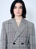 Bottega Veneta Women Structured Check-Cotton Blazer