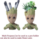 Boxod Treeman Baby Groot Succulent Flower Pot with Hole Pen Holder