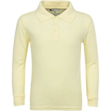 Boys/ Unisex Long Sleeve Pique Polo Shirt