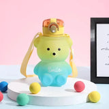 BPA-free Kawaii Bear Straw Water Bottle