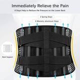Braces for Lower Back Pain Relief with 6 Stays