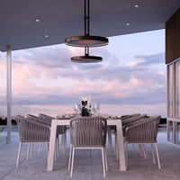 Bromic Heating Eclipse Smart-Heat™ 28-Inch Dual Element 240V Electric Infrared Patio Heater W/ Twin Pole, 2900W [BH0920001-1] (SAK41624)
