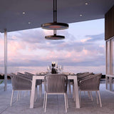 Bromic Heating Eclipse Smart-Heat™ 28-Inch Dual Element 240V Electric Infrared Patio Heater W/ Twin Pole, 2900W [BH0920001-1] (SAK41624)