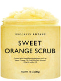 Brooklyn Botany Brown Sugar Body Scrub - Moisturizing and Exfoliating Body, Face, Hand, Foot Scrub - Fights Acne, Fine Lines & Wrinkles, Great Gifts For Women & Men - 10 oz