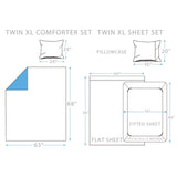 Brooklyn Flat Rugby Stripe Bed-in-a-Bag Set