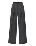 BTFBM Women High Waist Palazzo Pants Fall 2025 Casual Wide Leg Trousers Loose Work Office Business Suit Pant Pockets
