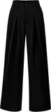 BTFBM Women High Waist Palazzo Pants Fall 2025 Casual Wide Leg Trousers Loose Work Office Business Suit Pant Pockets