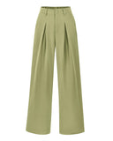 BTFBM Women High Waist Palazzo Pants Fall 2025 Casual Wide Leg Trousers Loose Work Office Business Suit Pant Pockets