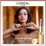 L'Oreal Paris Color Riche Nude Intense Lipstick - 601 Worth It: Moisturizing Satin Finish with Argan Oil for Hydrated, Natural-Looking Lips