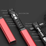 BUDI Multi-function Smart Adapter Card Storage Data Cable USB Box