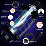 Bug Zapper Indoor, Fly Zappers Electric Mosquitoes Insect Gant Fruit Flies Moth Traps with 4200V for Home Living Room Bedroom Kitchen Backyard Patio Garage Office Camping
