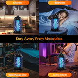 Bug Zapper Indoor, Fly Zappers Electric Mosquitoes Insect Gant Fruit Flies Moth Traps with 4200V for Home Living Room Bedroom Kitchen Backyard Patio Garage Office Camping