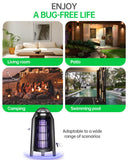 Bug Zapper Indoor, Fly Zappers Electric Mosquitoes Insect Gant Fruit Flies Moth Traps with 4200V for Home Living Room Bedroom Kitchen Backyard Patio Garage Office Camping