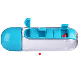 Built-in Pill Organizer 600ml Water Bottle