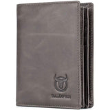 Bullcaptain Large Capacity Genuine Leather Bifold Wallet/Credit Card Holder