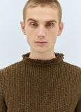 Burberry Men Fringed Wool Sweater