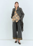 Burberry Women Check Silk Pyjama Shirt