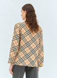 Burberry Women Check Silk Pyjama Shirt