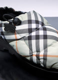 Burberry Women Check Nylon-Blend Pillow Mule